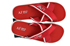 Armani Jeans 6545 Cross Flip Flops - Red