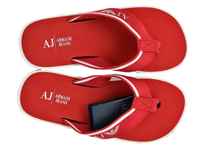 Armani Jeans 6544 Elite Flip Flops - Red