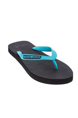 EMPORIO ARMANI Men Turquoise Thong Flip Flop Sandals Beachwear Shoes