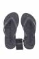 EMPORIO ARMANI Women Grey Flat Thong Rubber Sandals Flip Flops Summer Flat Shoes - Black Image 3