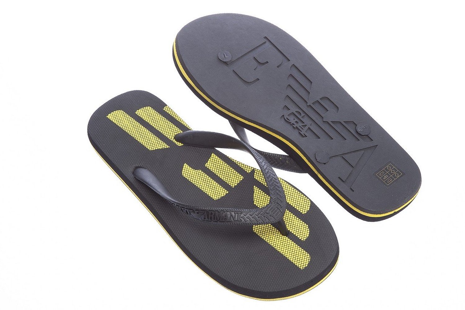 Emporio Armani Beach Flip Flop Sandals 211634-5p481 Black — Armani Shoes
