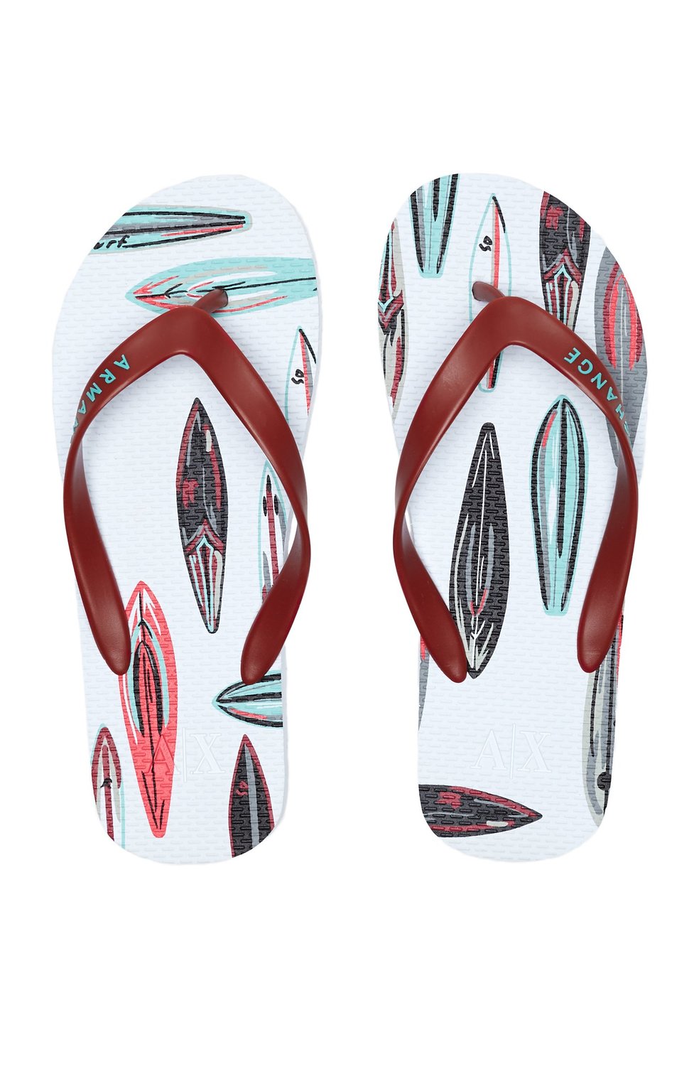 Armani Exchange Mens Surfboard Printed Flip Flop — Armani Shoes