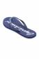 EMPORIO ARMANI Women Grey Flat Thong Rubber Sandals Flip Flops Summer Flat Shoes - Navy Image 3